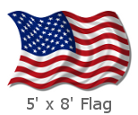 5x8 Foot US Flags