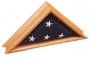 Deluxe Oak Commemorative Flag Case